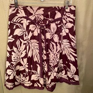 Dimri tropical print brown and cream skirt